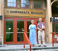rob grant president of adirondacks with ann caroll director of public affairs adirondack museum